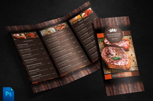 15 Unique Free PSD Restaurant Menu Templates DotCave