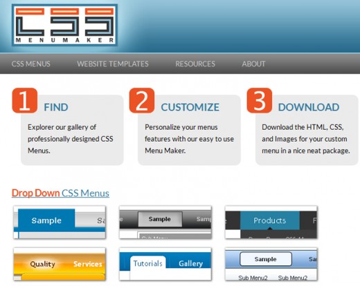 CSS Menu Maker