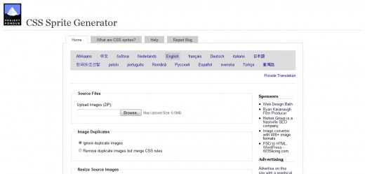 CSS Sprite Generator
