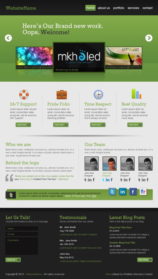 Create a Professional Web 2.0 Layout