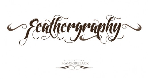 Feathergraphy Decoration font