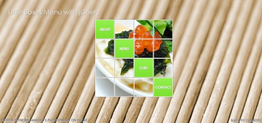 Little Boxes Menu with jQuery