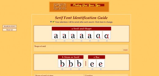 Serif Font Search