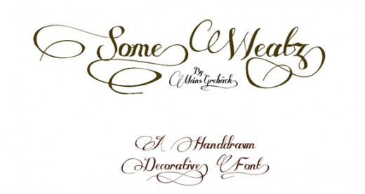 Some Weatz font