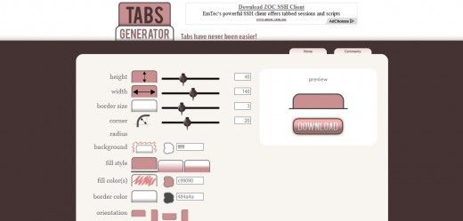 Tabs Generator