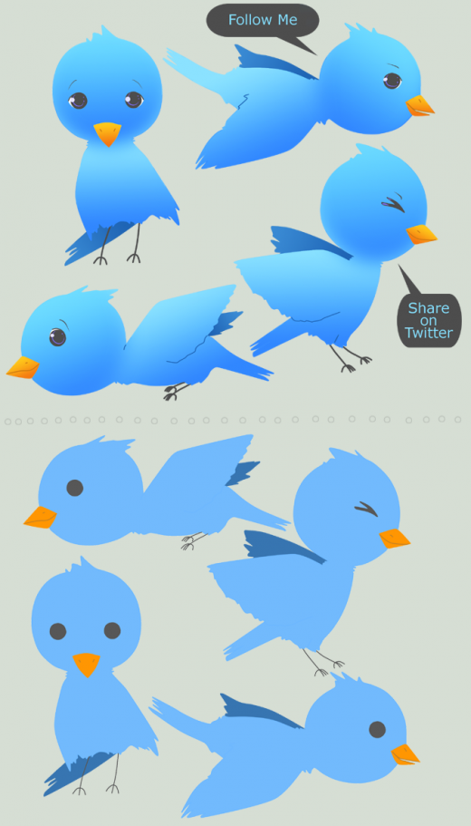 Twitter Birds by InaliBlast