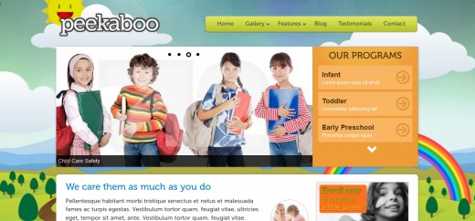 Pekaboo for WordPress - Children Theme Template