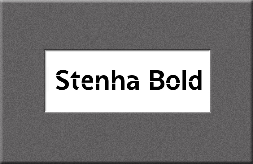Stenha Bold Font