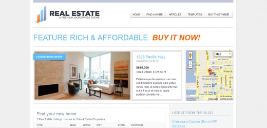 WP Pro Real Estate 2 WordPress Theme