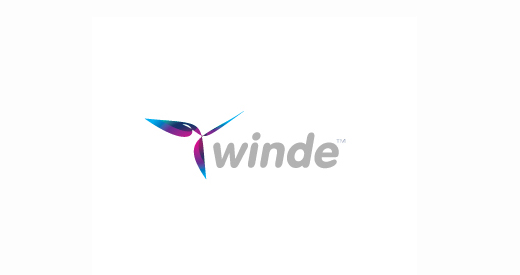 Winde. Wind logo Design. Wind logo example.