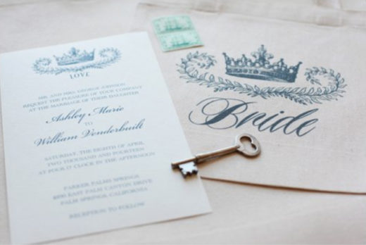 Crown Wedding Invitation
