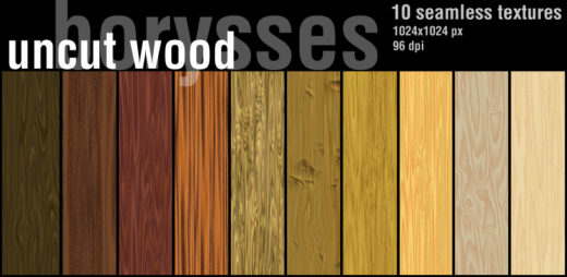 10 Seamless Textures of Uncut Wood