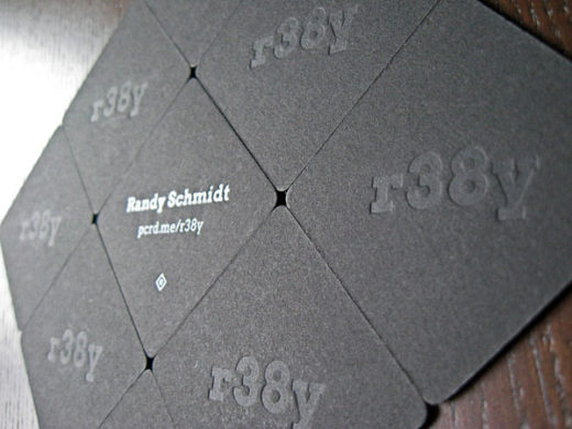 Letterpress Pupcard