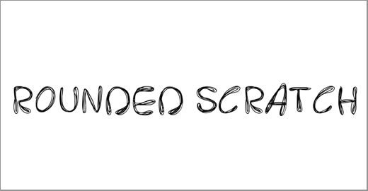 PWRoundedScratch Font